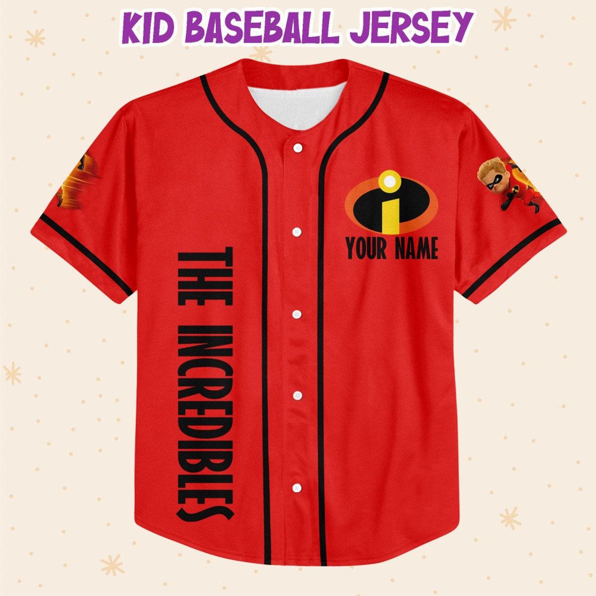 Personalized Disney The Incredibles Dash Baseball Jersey 2