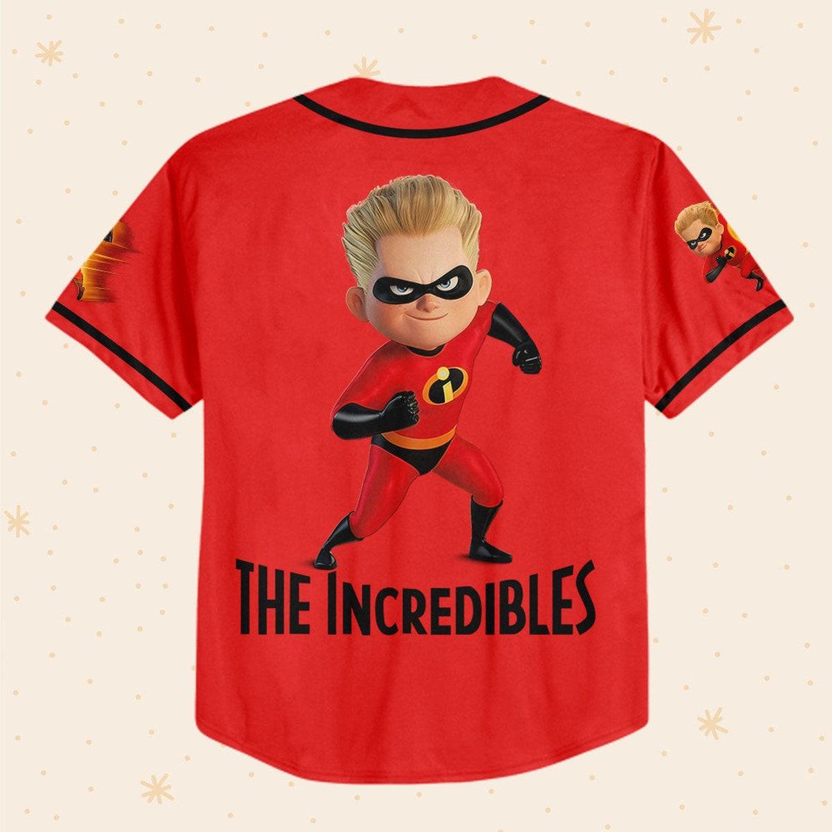 Personalized Disney The Incredibles Dash Baseball Jersey 3