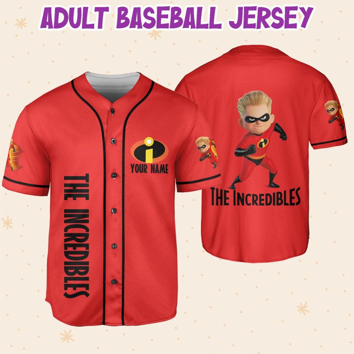 Personalized Disney The Incredibles Dash Baseball Jersey 6