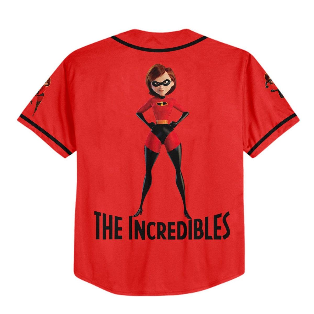 Personalized Disney The Incredibles Elastigirl Baseball Jersey 3