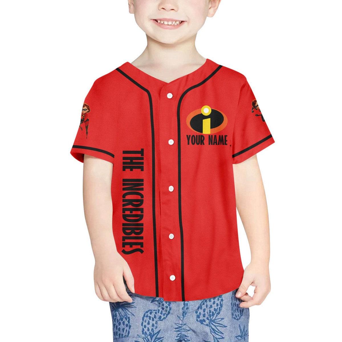 Personalized Disney The Incredibles Elastigirl Baseball Jersey 4