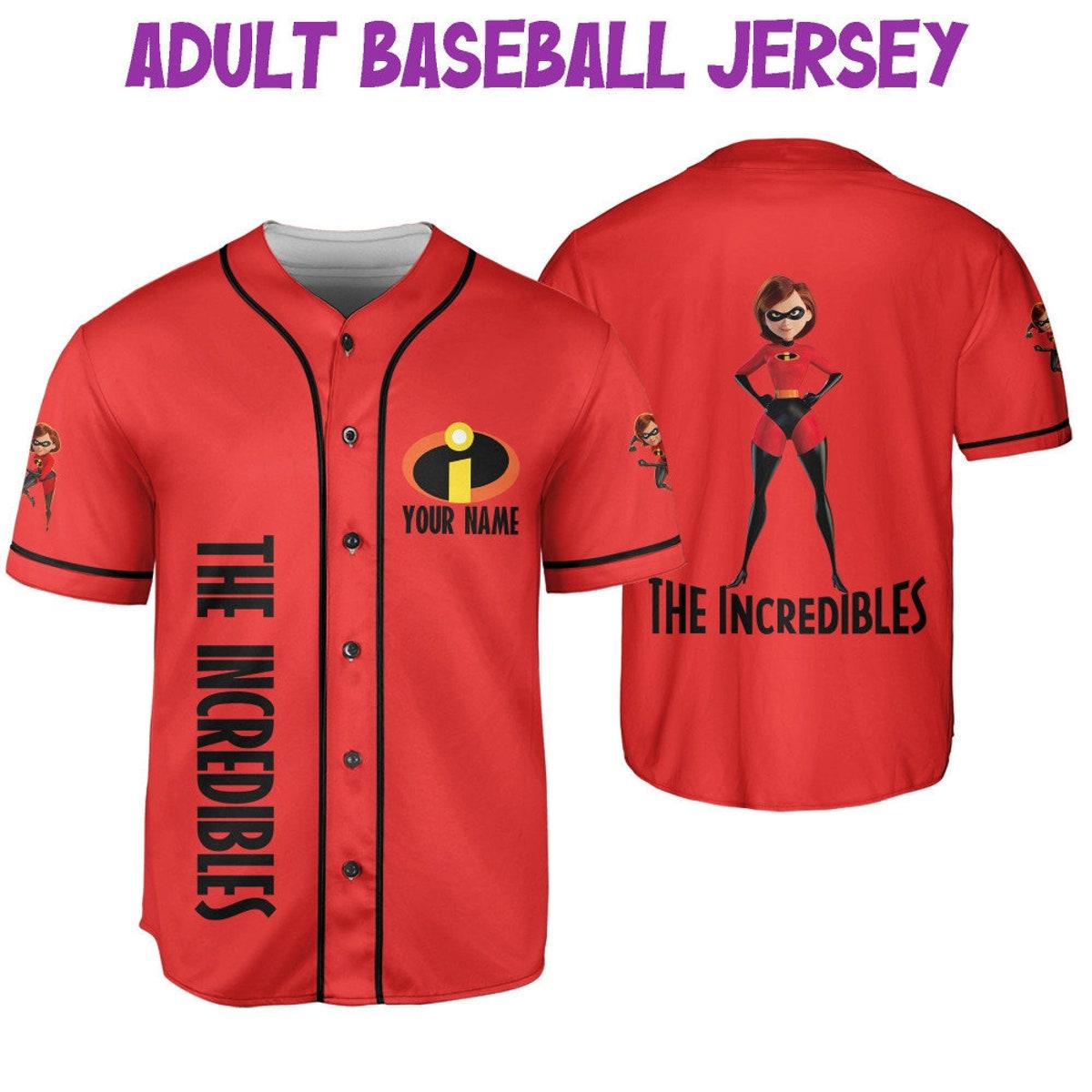 Personalized Disney The Incredibles Elastigirl Baseball Jersey 6