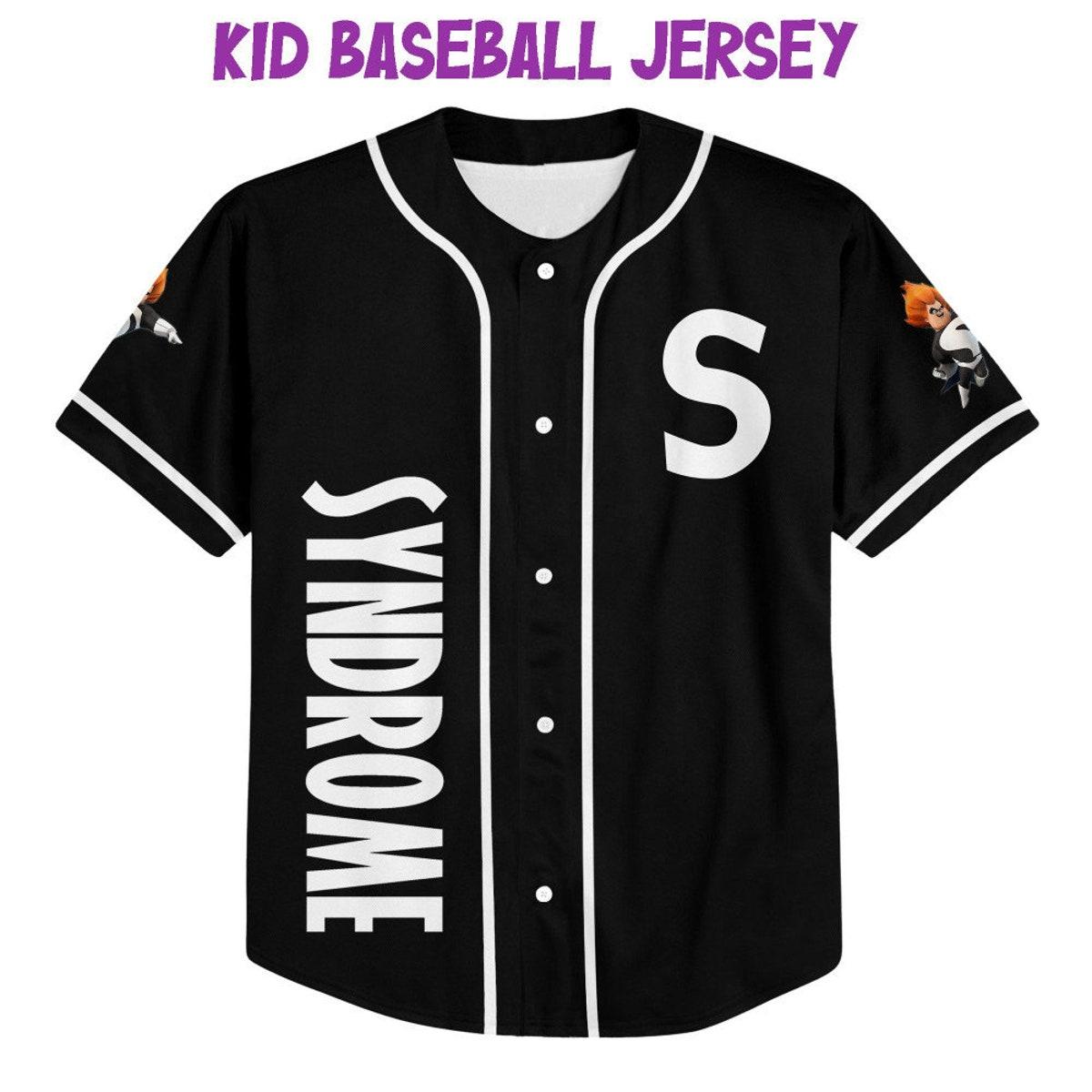 Personalized Disney The Incredibles Syndrome Baseball Jersey 2