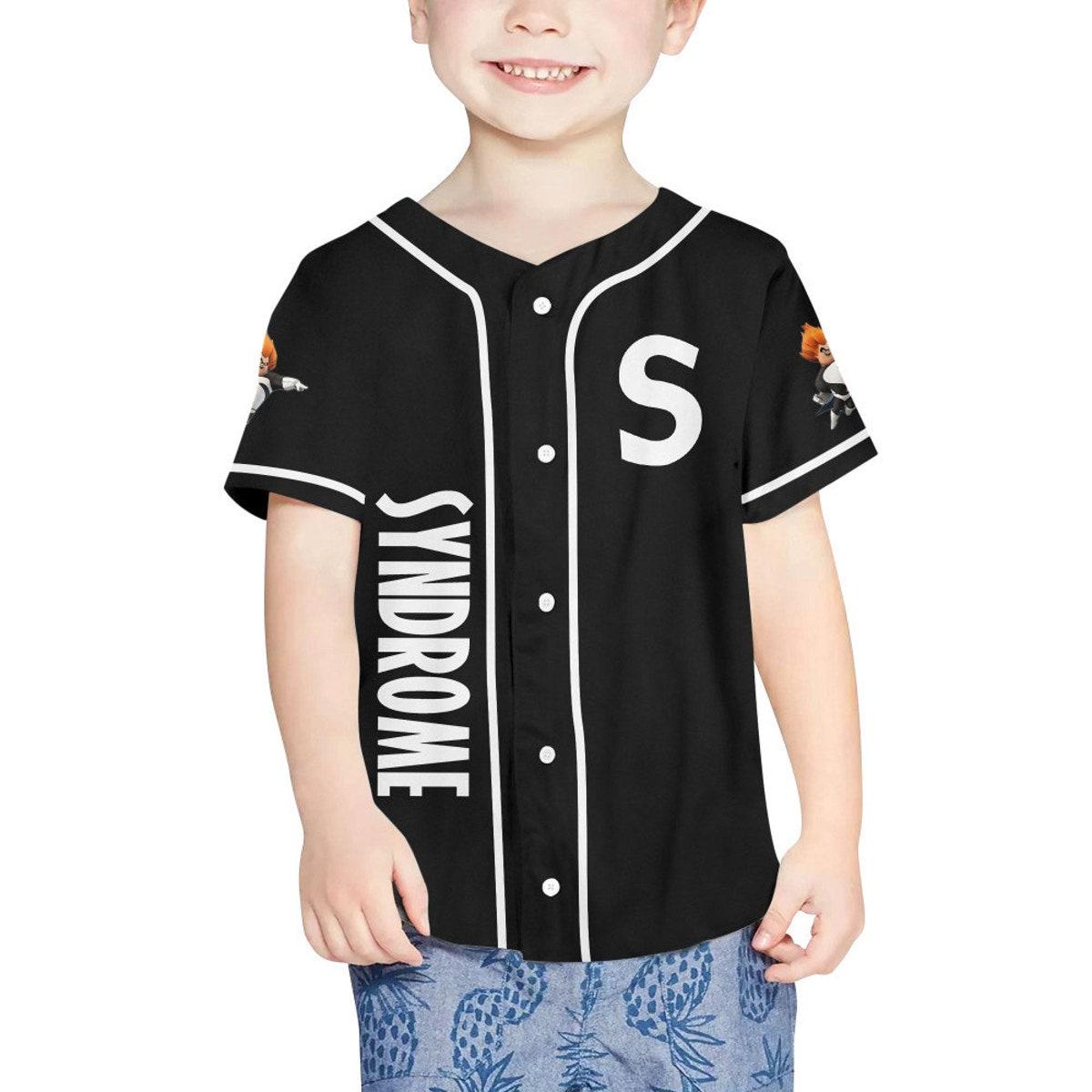 Personalized Disney The Incredibles Syndrome Baseball Jersey 4