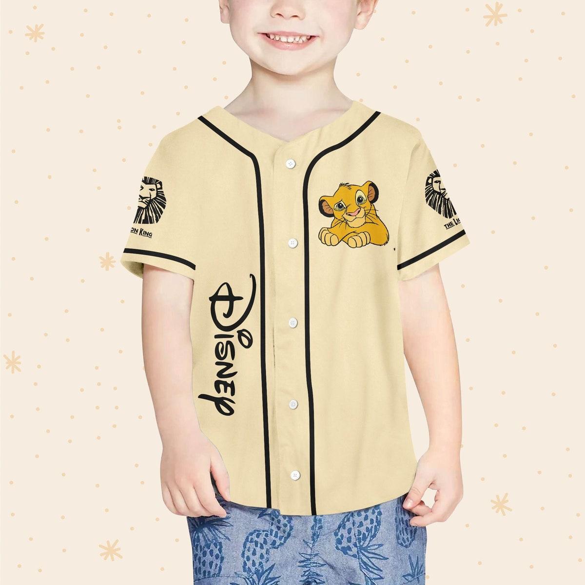 Personalized Disney The Lion King Baby Simba Custom Baseball Jersey 4