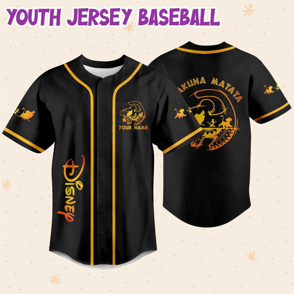 Personalized Disney The Lion King Hakuna Matata Baseball Jersey 5