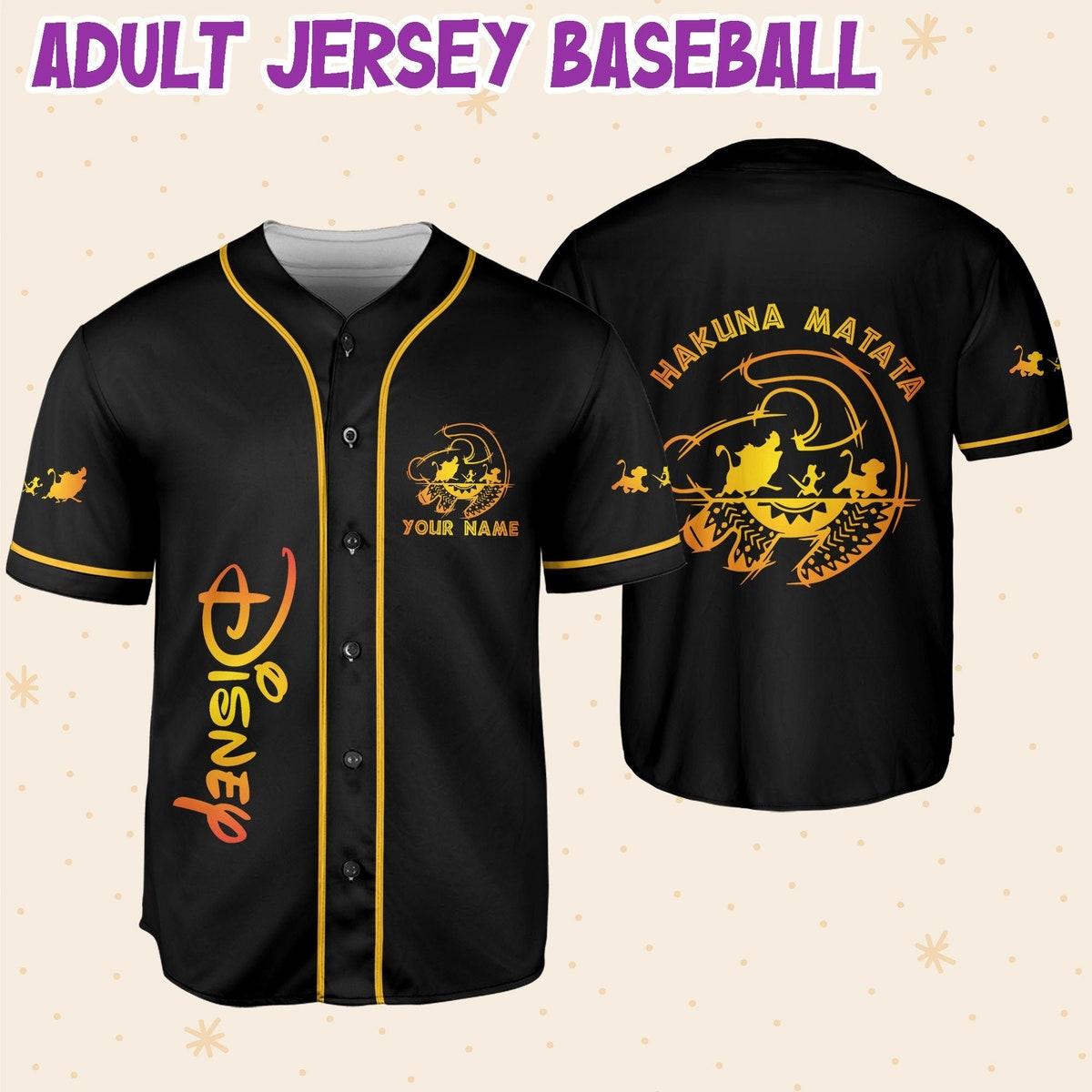 Personalized Disney The Lion King Hakuna Matata Baseball Jersey 6