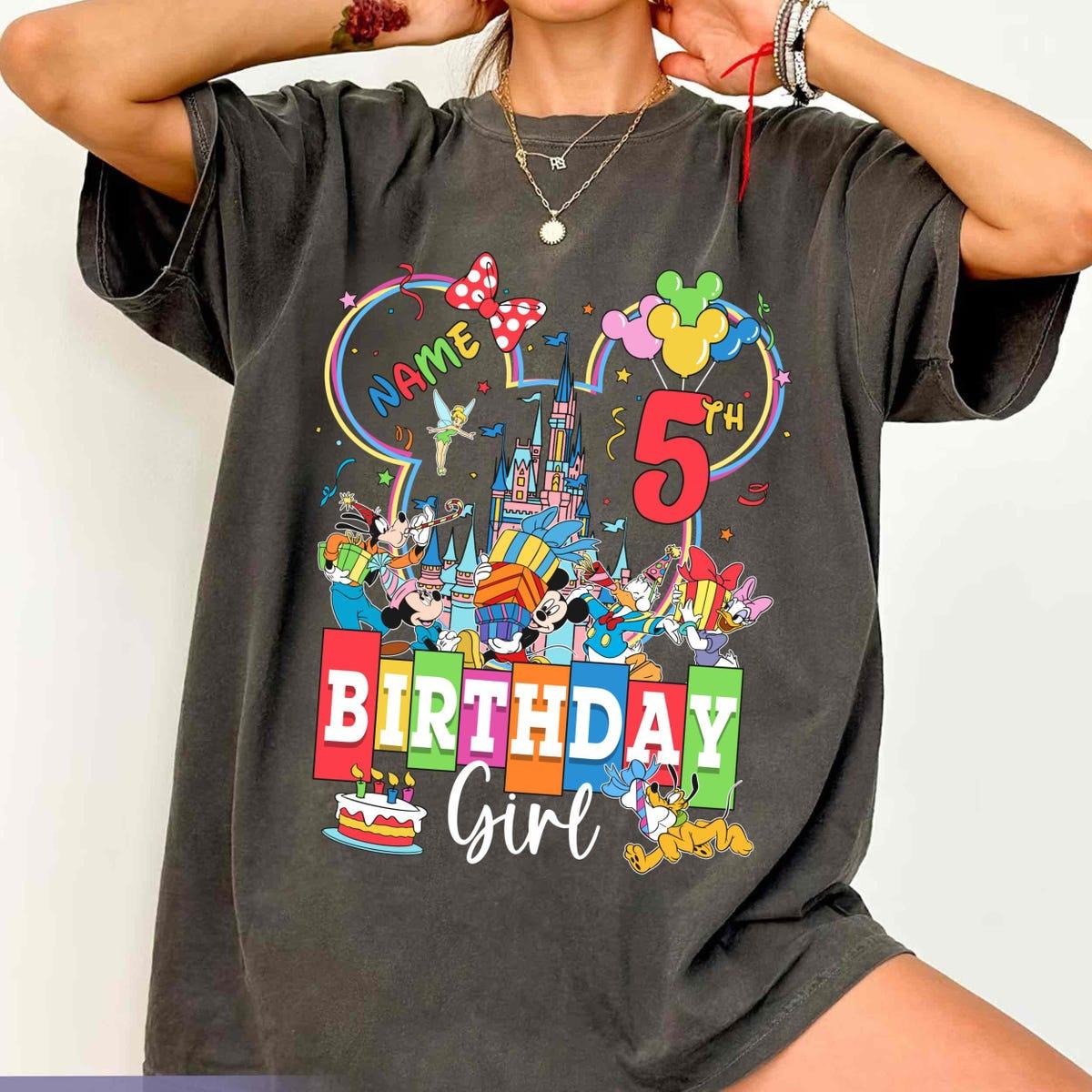 Personalized Mickey And Friends Birthday Boy Girl Shirt 2