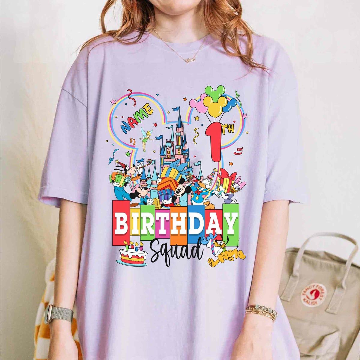 Personalized Mickey And Friends Birthday Boy Girl Shirt 6