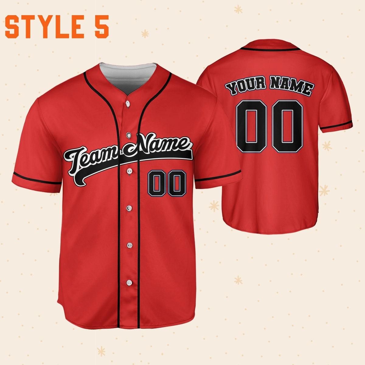 Personalized Name Custom Collection Baseball Jersey 6