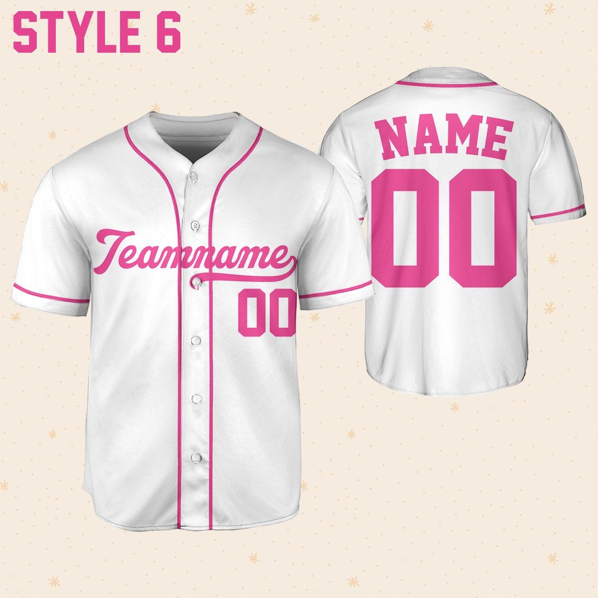 Personalized Team Name And Number Baseball Jersey 7