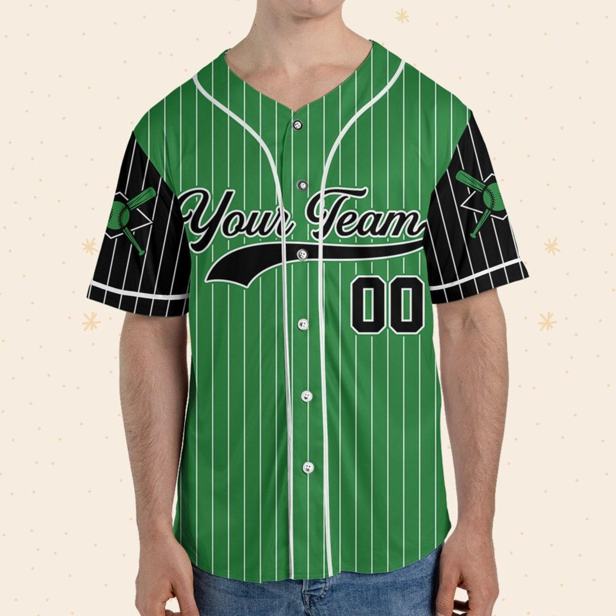 Personalized Team Name And Number Green Collection Baseball Jersey 9