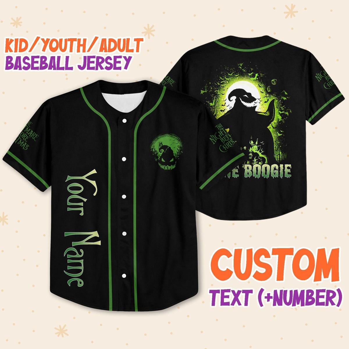 Personalized The Nightmare Before Christmas Oogie Boogie Baseball Jersey 1