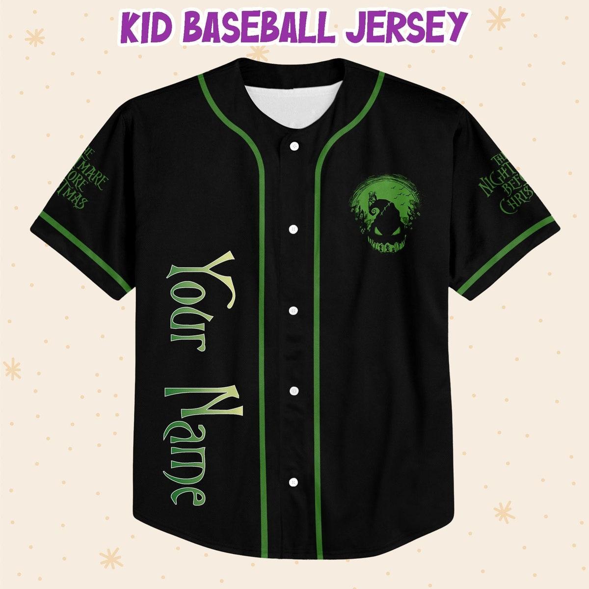 Personalized The Nightmare Before Christmas Oogie Boogie Baseball Jersey 2