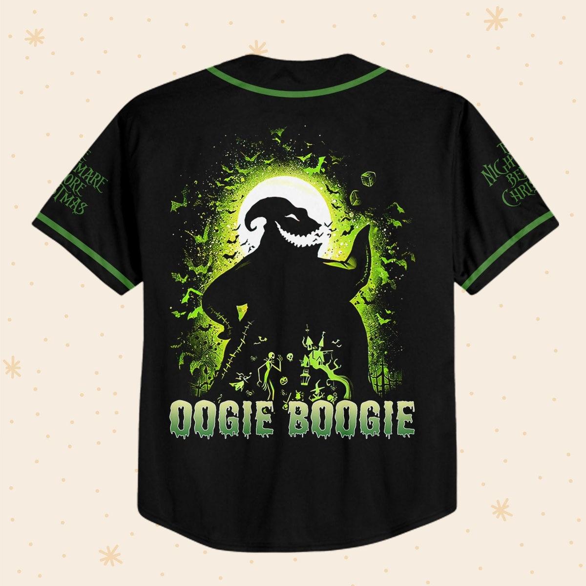 Personalized The Nightmare Before Christmas Oogie Boogie Baseball Jersey 3