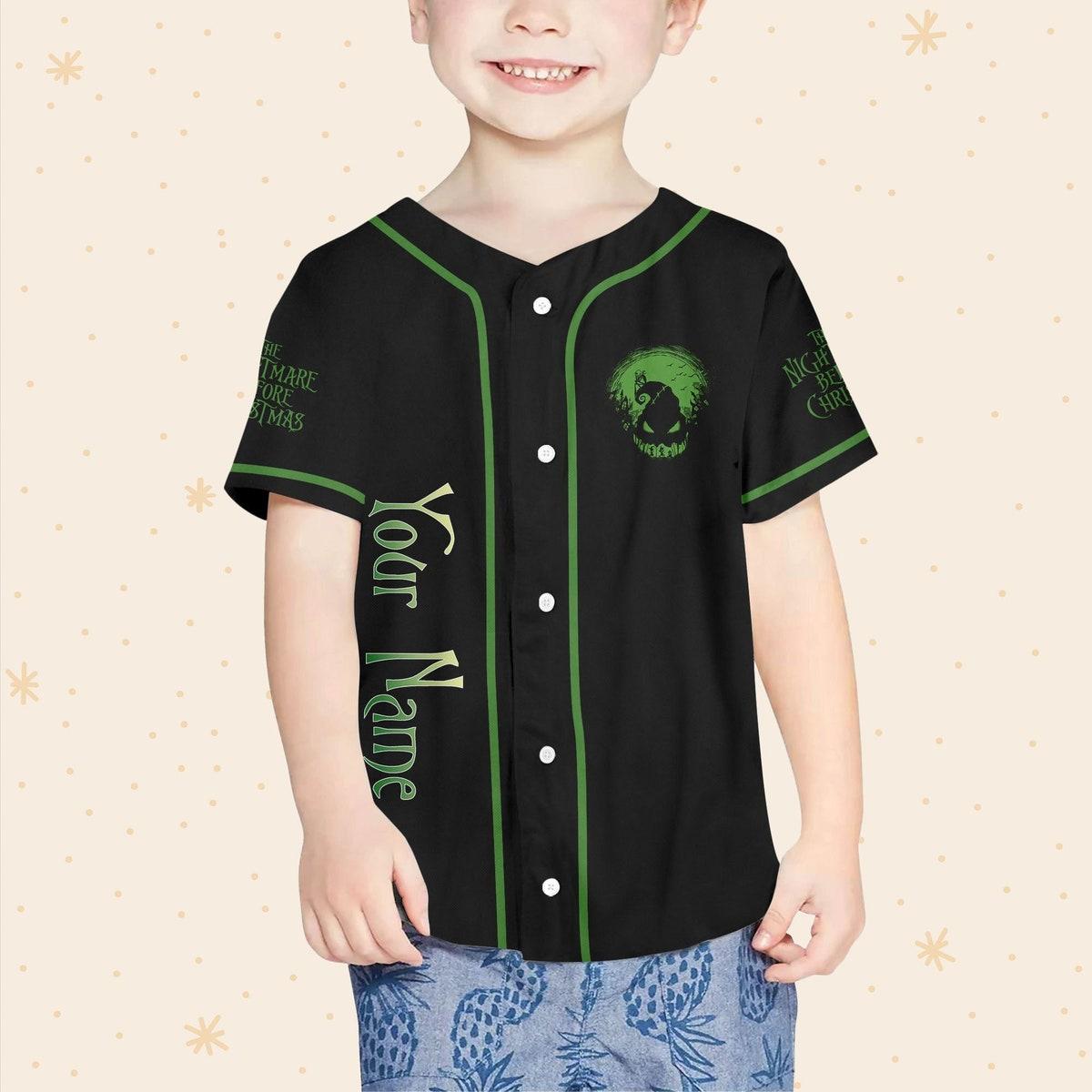 Personalized The Nightmare Before Christmas Oogie Boogie Baseball Jersey 4