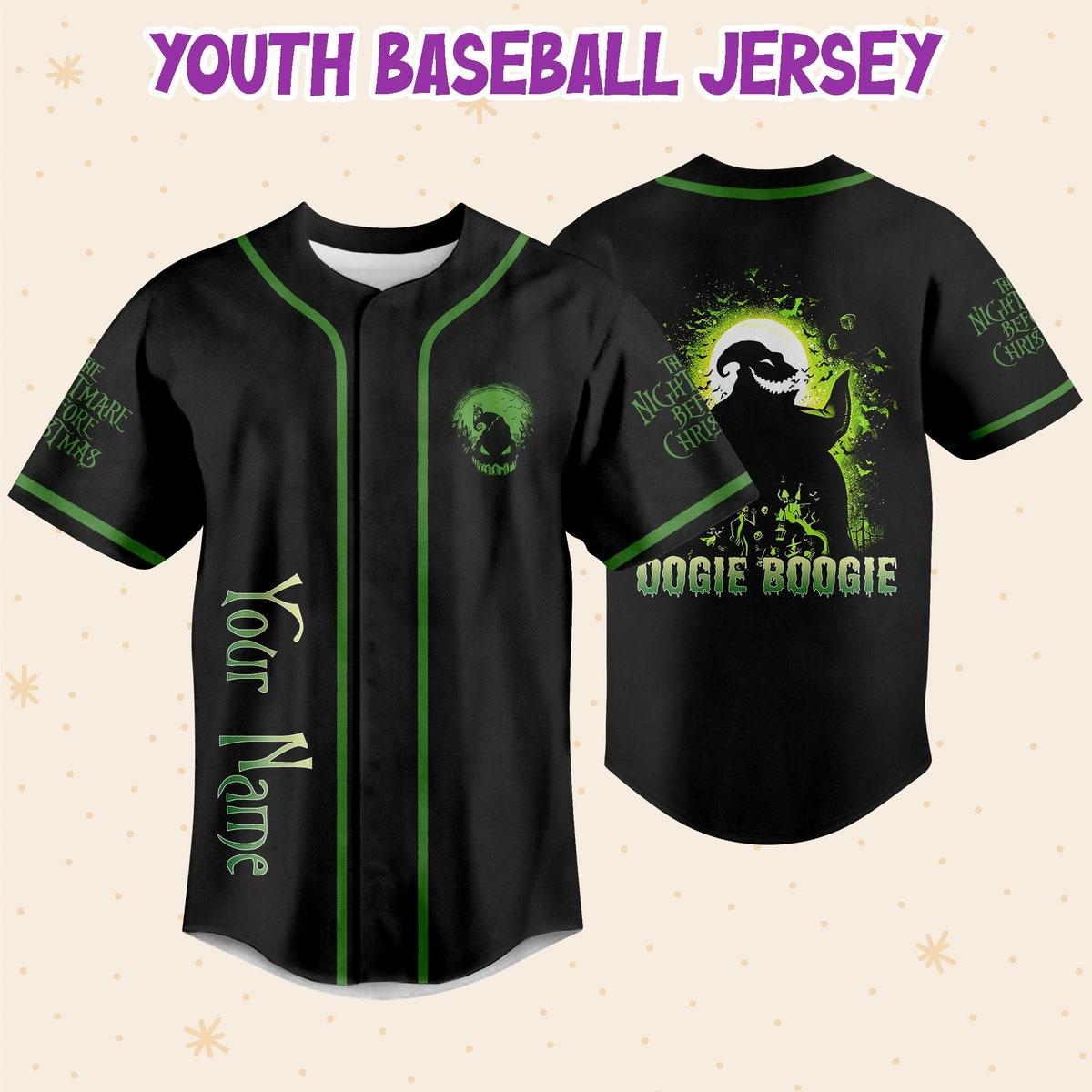 Personalized The Nightmare Before Christmas Oogie Boogie Baseball Jersey 5