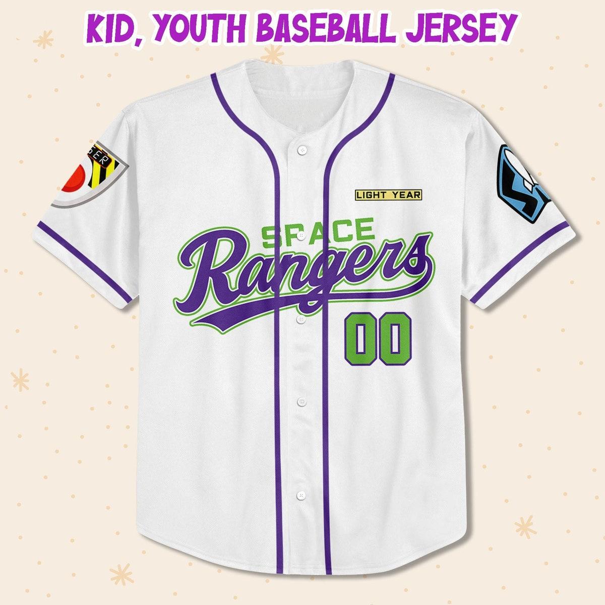 Personalized Toy Story Buzz Lightyear Space Rangers Custom Baseball Jersey 2