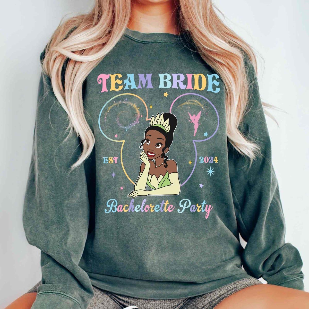 Personalized Vintage Disney Team Bride Bachelor Party Shirt 4