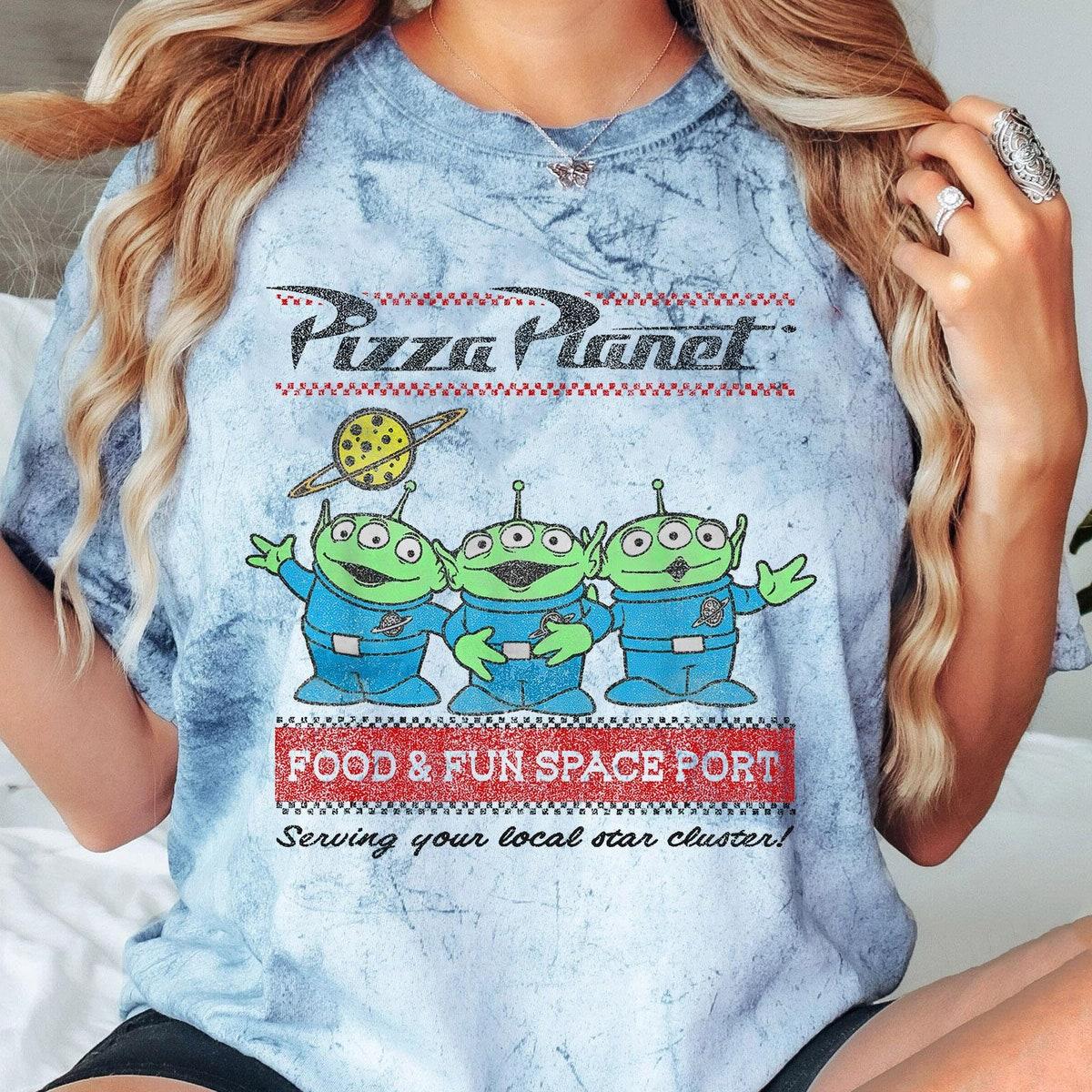 Pizza Planet Aliens Food And Fun Space Port Blast Toy Story Shirt 2