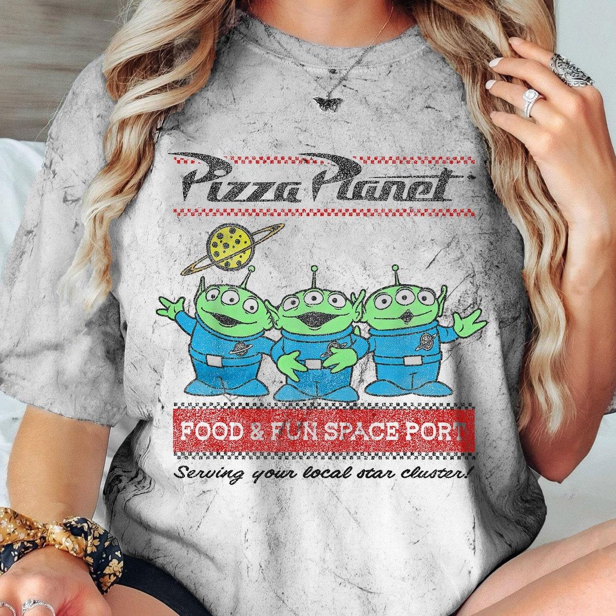 Pizza Planet Aliens Food And Fun Space Port Blast Toy Story Shirt 3