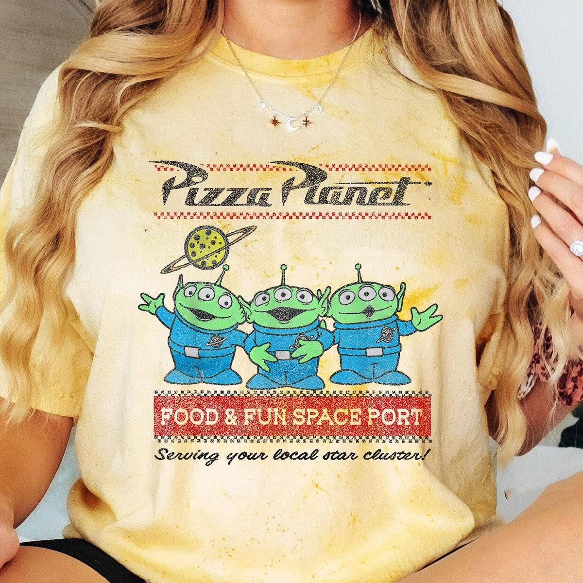 Pizza Planet Aliens Food And Fun Space Port Blast Toy Story Shirt 4