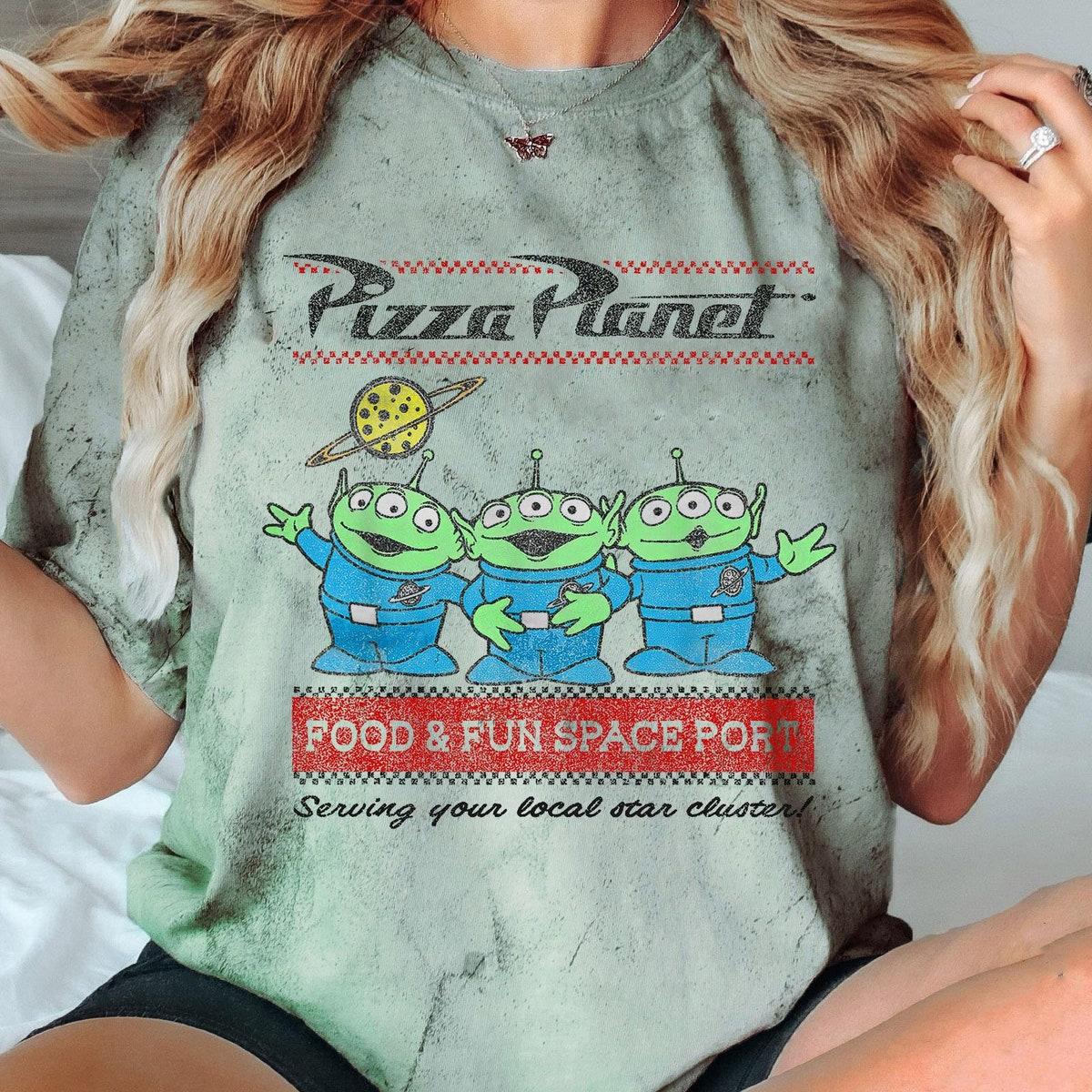 Pizza Planet Aliens Food And Fun Space Port Blast Toy Story Shirt 6