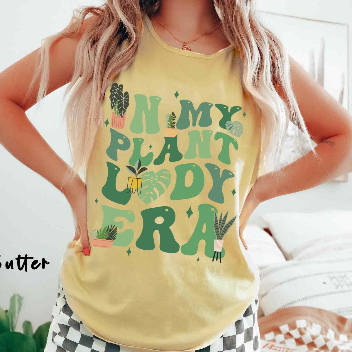 Plant Mom Tropical Leaves In My Plant Lady Era Shirt 3