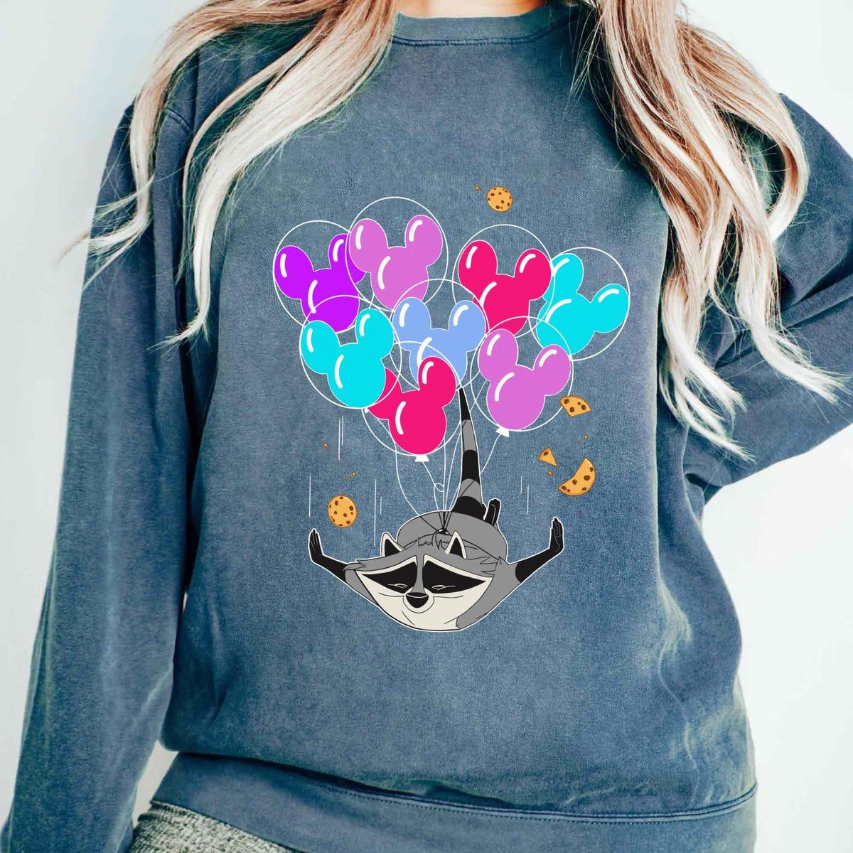 Pocahontas Meeko Raccoon With Mickey Balloons Shirt 4