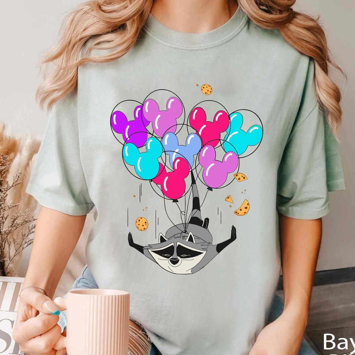 Pocahontas Meeko Raccoon With Mickey Balloons Shirt 6