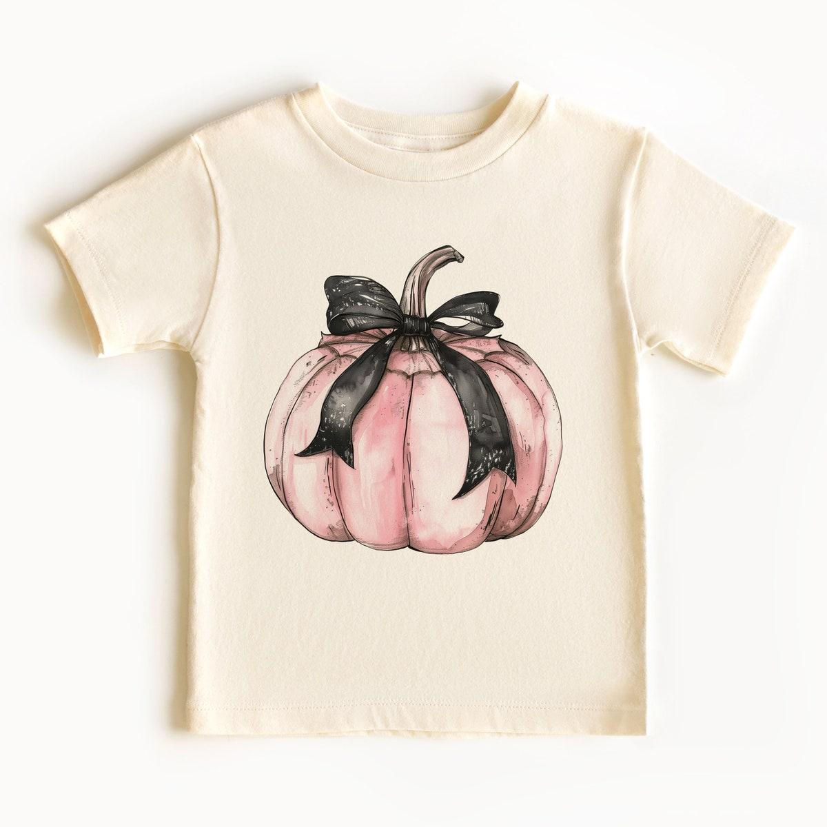 Pumpkin Coquette Bow Halloween Shirt 1