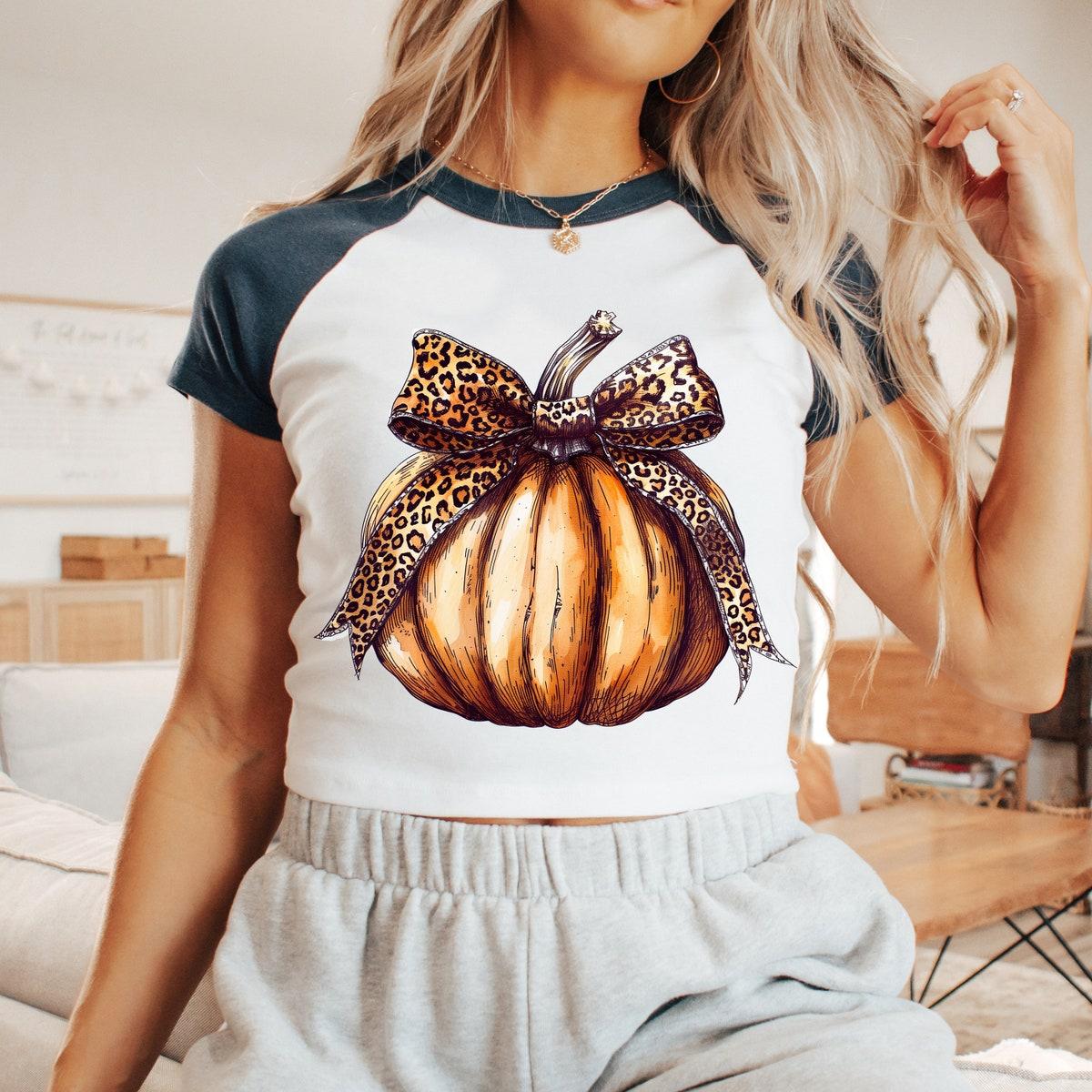 Pumpkin Coquette Bow Halloween Shirt 1