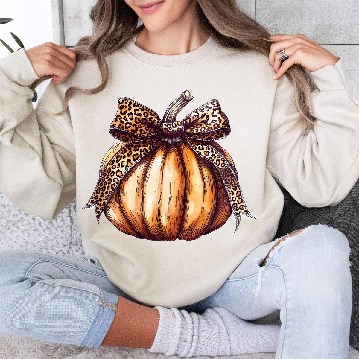 Pumpkin Coquette Bow Halloween Shirt 3