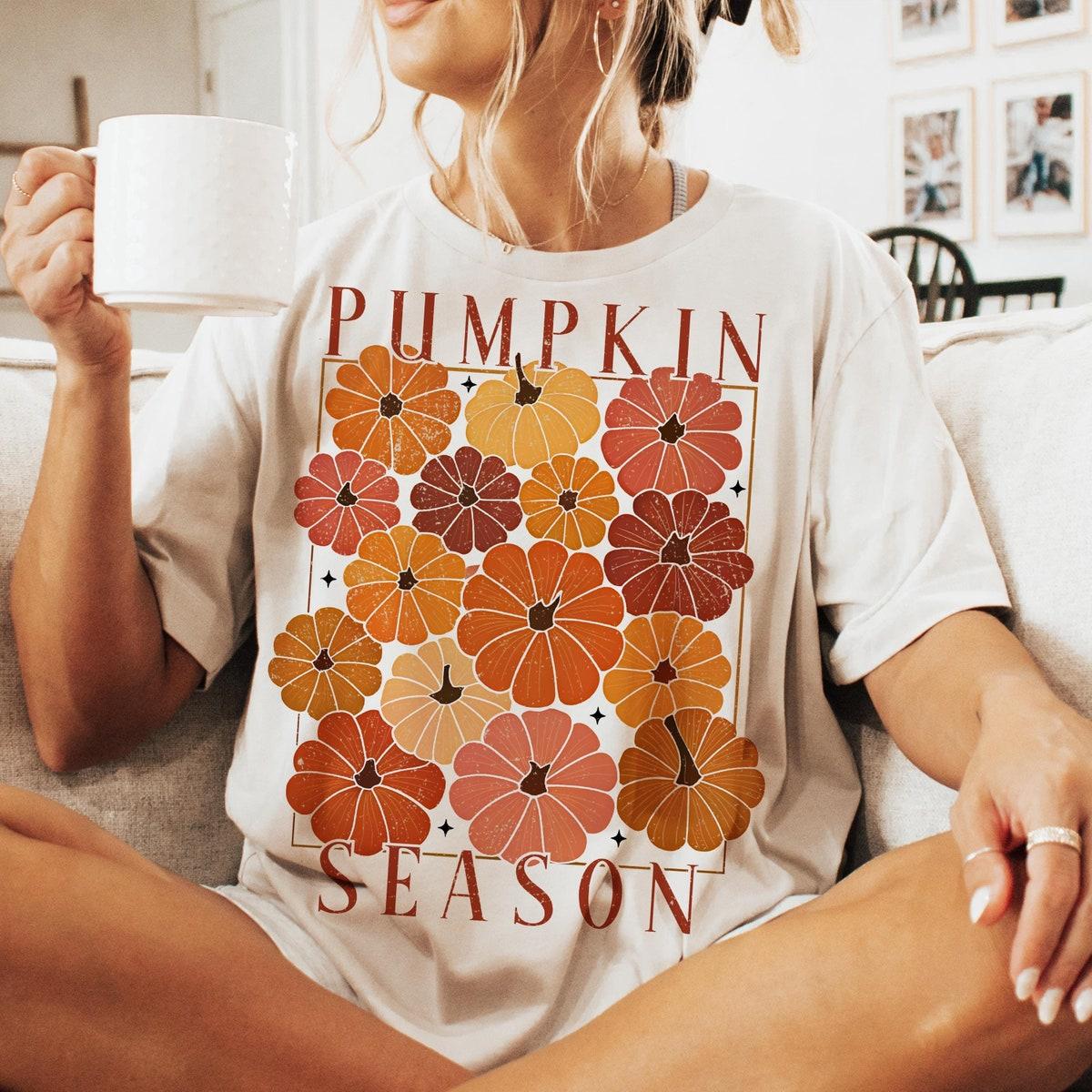 Pumpkin Season Boho Fall Thanksgiving Shirt 1