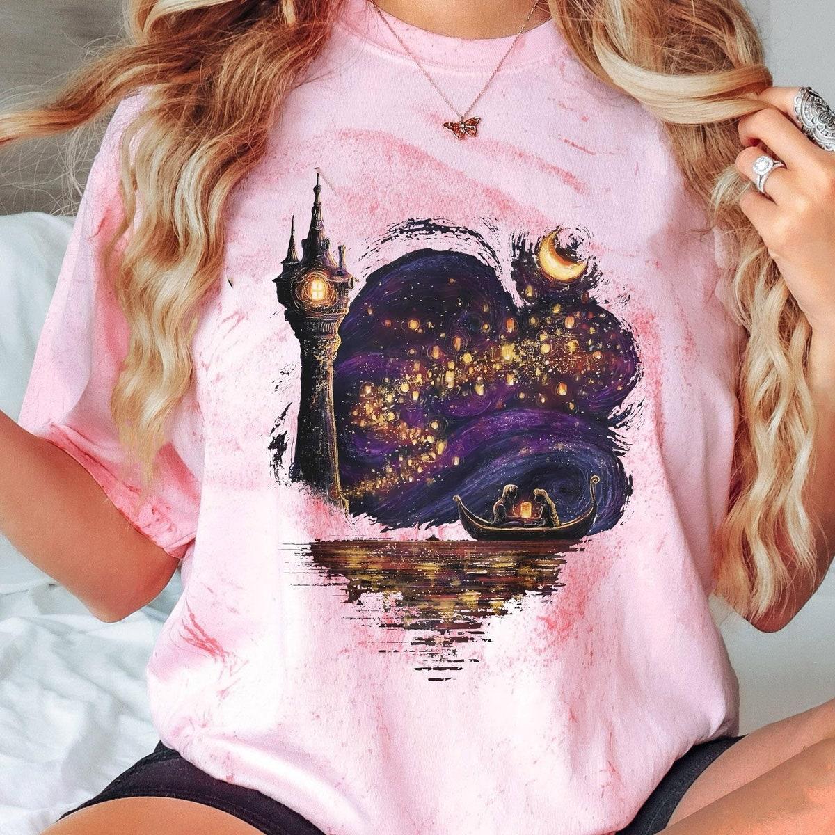 Rapunzel Castle Rapunzel Flynn Rider And At Last I See The Light Blast Shirt 1