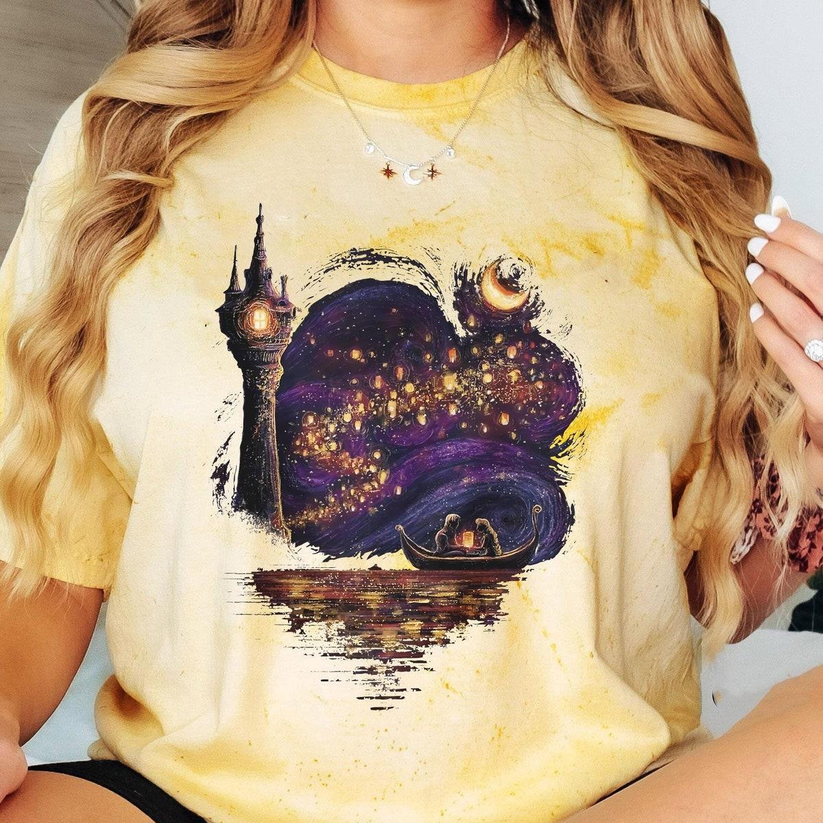 Rapunzel Castle Rapunzel Flynn Rider And At Last I See The Light Blast Shirt 2