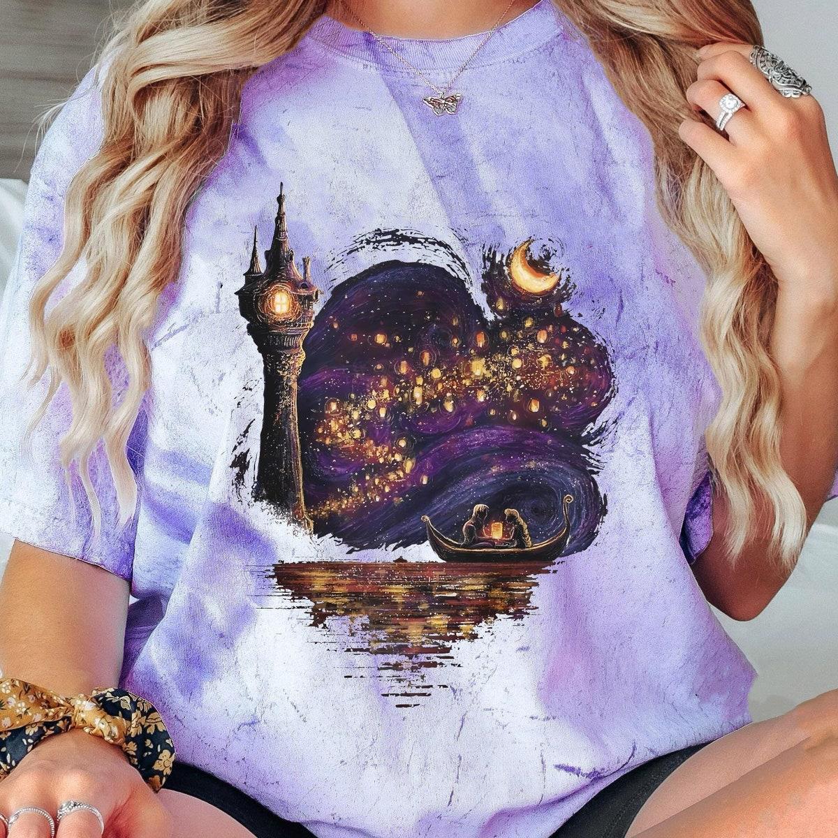 Rapunzel Castle Rapunzel Flynn Rider And At Last I See The Light Blast Shirt 4