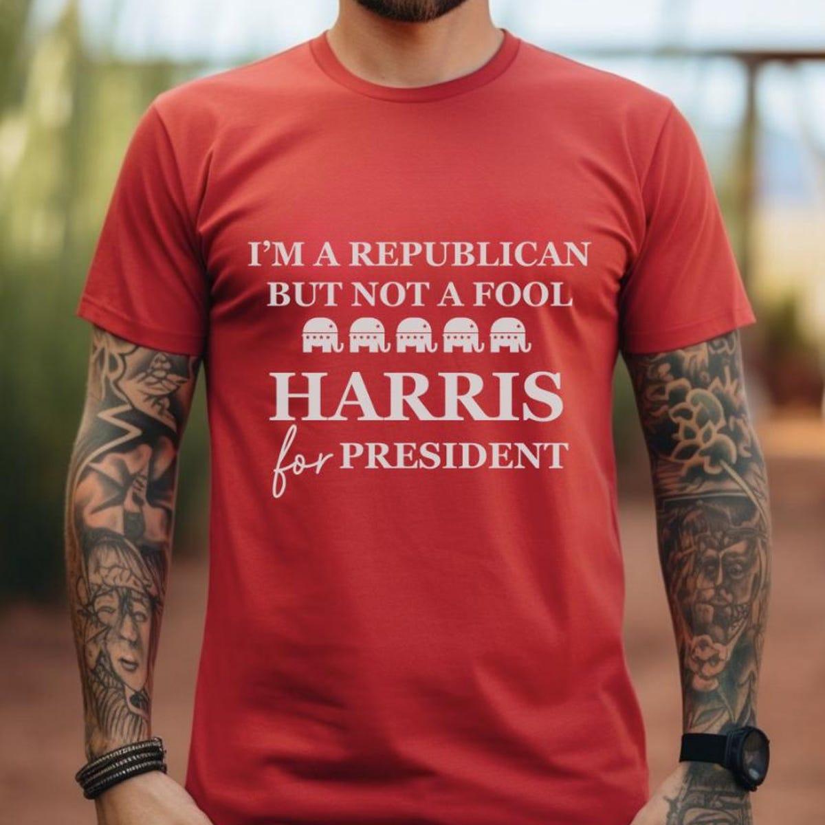 Republicans For Kamala Harris Madam President Voting Shirt 1