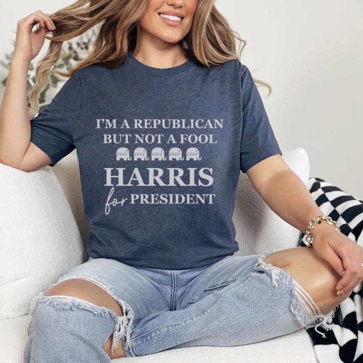 Republicans For Kamala Harris Madam President Voting Shirt 2