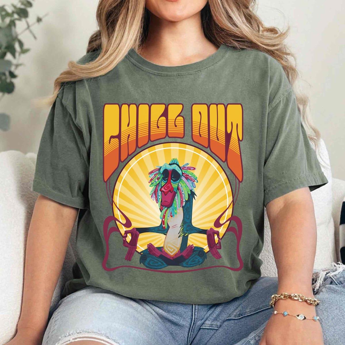 Retro 70s Rafiki Meditation Yoga Chill Out Shirt 1