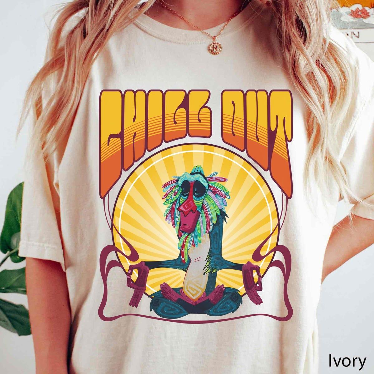 Retro 70s Rafiki Meditation Yoga Chill Out Shirt 5