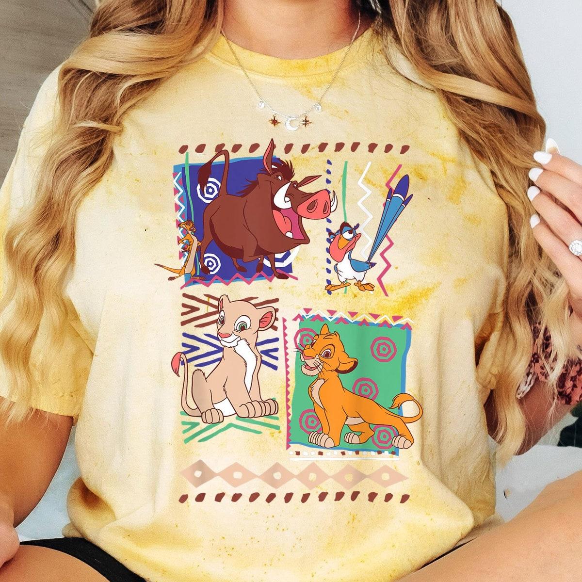 Retro 90s Simba Timon Pumbaa Graphic Shirt 1