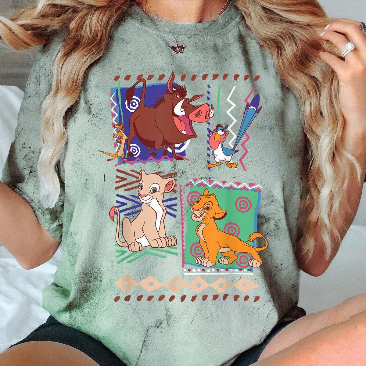 Retro 90s Simba Timon Pumbaa Graphic Shirt 2