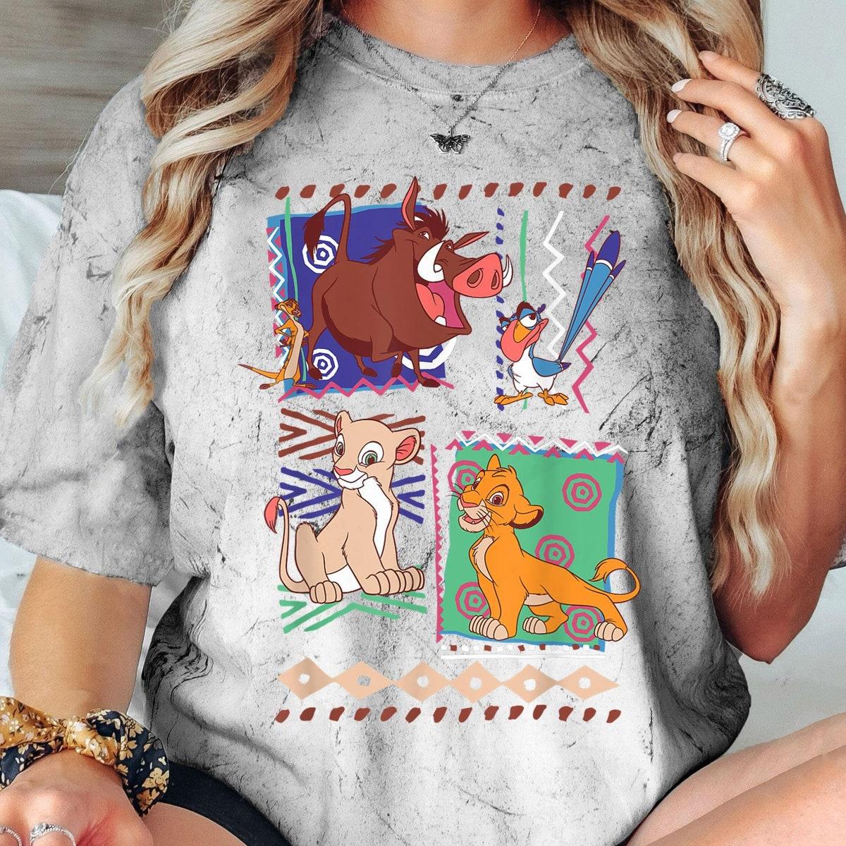 Retro 90s Simba Timon Pumbaa Graphic Shirt 3