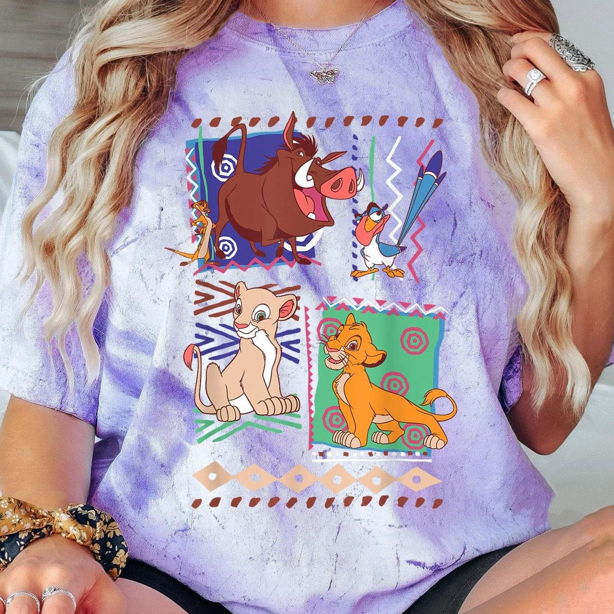 Retro 90s Simba Timon Pumbaa Graphic Shirt 4