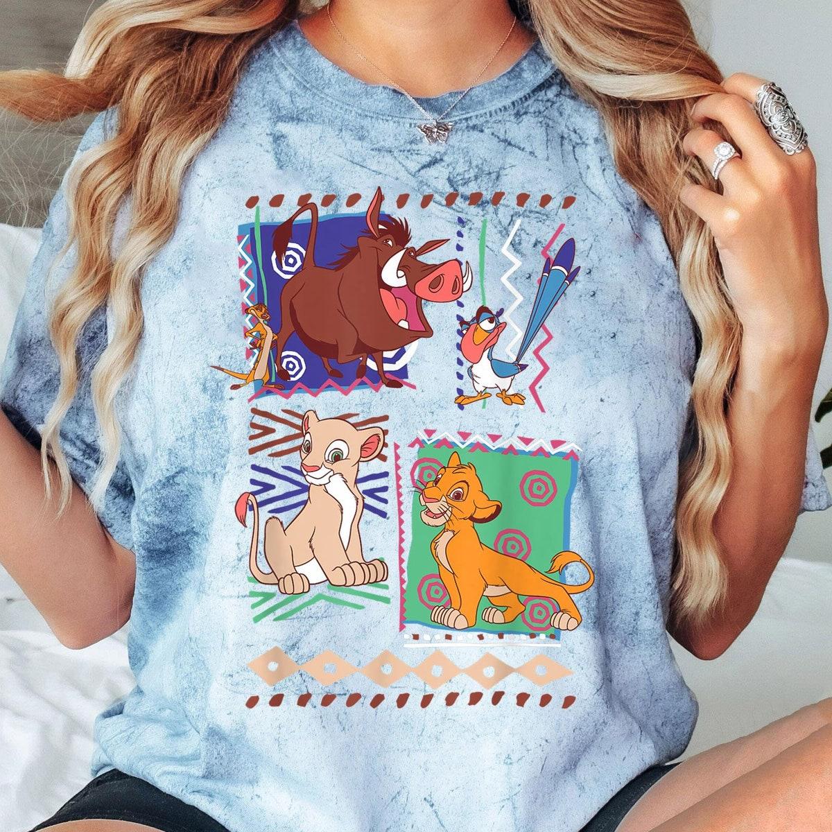 Retro 90s Simba Timon Pumbaa Graphic Shirt 6