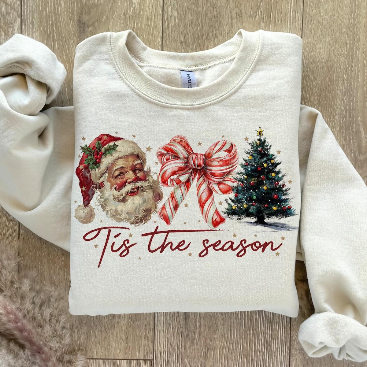 Retro Christmas Tis The Season Sweatshirts 2