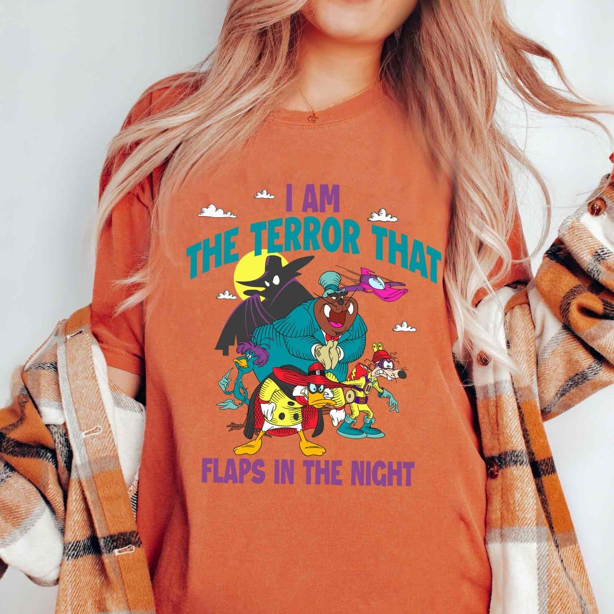 Retro Darkwing Duck I'm The Terror That Flaps In Night Shirt 3