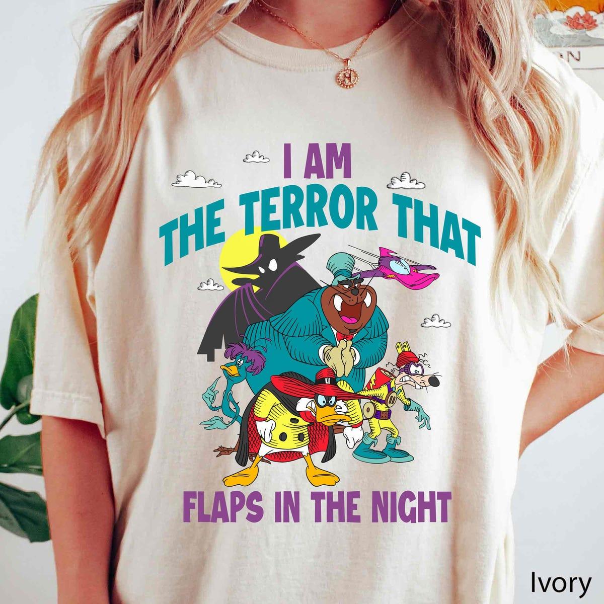 Retro Darkwing Duck I'm The Terror That Flaps In Night Shirt 5