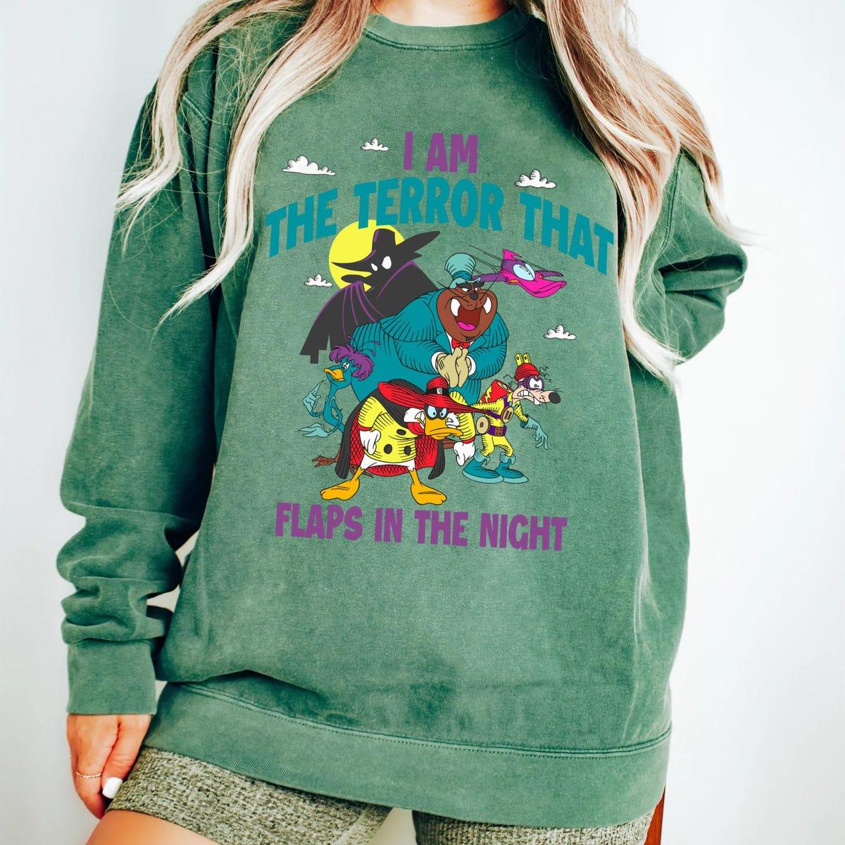 Retro Darkwing Duck I'm The Terror That Flaps In Night Shirt 6